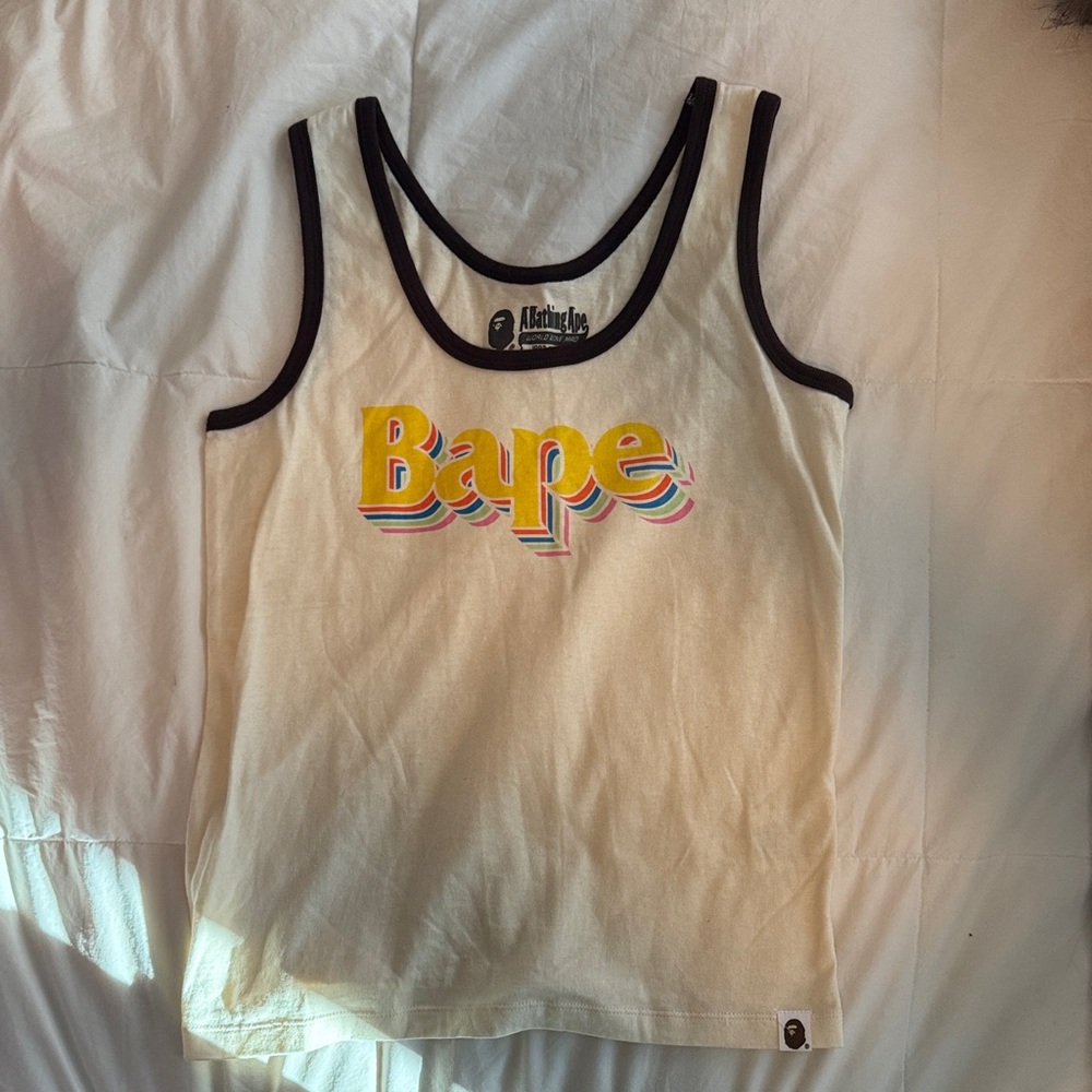 Bape Cream Tank Top